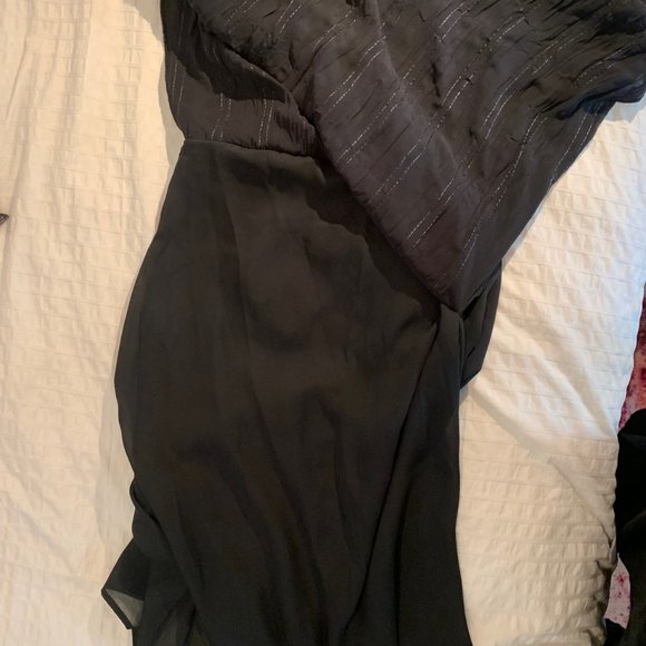 Wendy Hil Black Spaghetti Strap Midi Dress - Picture 7 of 8